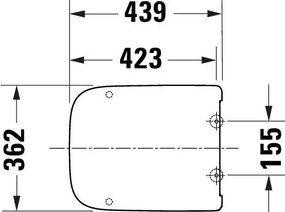 Deska sedesowa Duravit Univavo system Soft-Close