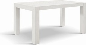 Stół drewniany, wykończenie biały jesion, wym.160x90-240x90cm - MARZAMEMI