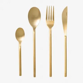 Zestaw Sztućców 16 Elementów Ze Stali Dana Dorado - Sklum