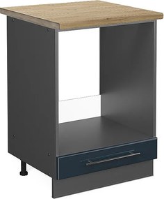 Szafka kuchenna ciemnoniebieski wysoki połysk 60x60x82 fame-line