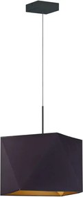 Lampa wisząca z abażurem na czarnym stelażu - S5-C13