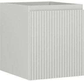 Mexen Rivel szafka łazienkowa podumywalkowa 40 cm, 1 szuflada, ryflowana , szara mat - 91A20-04047-1-BF62