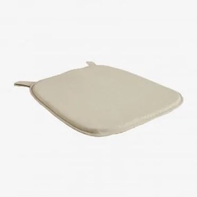 Poduszka 40x41 Cm Na Krzesło Z Tkaniny Zole Tkaniny Beżowy Krem - Sklum