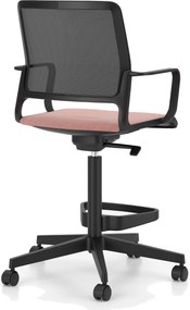 Obrotowy hoker do biura z siatkowym oparciem Xilium Counter Swivel Chair Mesh