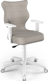 Ergonomiczne krzesło biurowe dla młodzieży Duo White rozmiar 6 (159-188 cm)