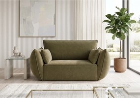 Fotel Cookie tapicerowany Manila 34 zielony 128 cm
