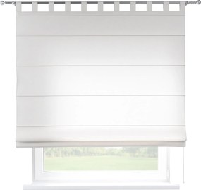 Roleta rzymska Verona kolor biały tkanina półprzezroczysta, strukturalna