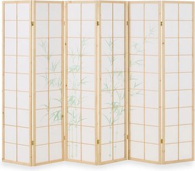 Przegroda pokojowa 178,5x264x2,0 cm Naturalna/Biała Shoji
