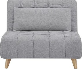 Fotel rozkładany BILLY szary