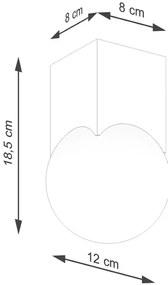 Drewniana lampa sufitowa A7-K97