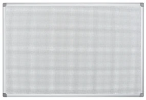 Bi-Office Tekstylna tablica magnetyczna z metalową kratką, 900 x 600 mm