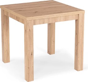 Stół Kwadratowy Rozkładany MAX 80-160 cm Dąb Artisan Nowoczesny Loft