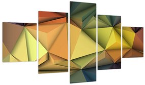Obraz - Wielokątna abstrakcja 3D (125x70 cm)