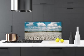 Panel Kuchenny Surowe Koryto Wyschniętej Rzeki