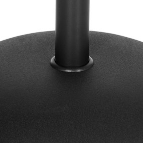 Outsunny Podstawa do Parasola 20kg Stabilny Stojak Metalowy Odporny na Warunki Pogodowe Czarny | Aosom PL