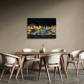Obraz na szkle - Złote Góry (70x50 cm)