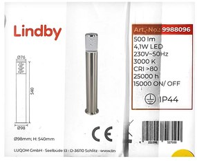 Lindby - Lampa zewnętrzna LED BELEN LED/4,1W/230V IP44