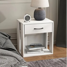 Stolik nocny biały 39x28x41 virela