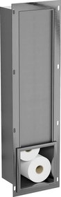 Mexen X-Wall-B magazynek na papier toaletowy, gun gray szczotkowany - 19E5