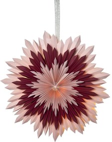 Różowa świąteczna dekoracja Star Trading Ice, ø 60 cm