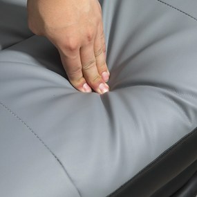 HOMCOM Krzesło Biurowe do Biurka Regulacja Wysokości Domowe Biuro Pianka Ciemnoszare | Aosom PL