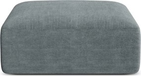 Ciemnoszary sztruksowy podnóżek Campi – Cosmopolitan Design