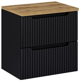 Szafka pod umywalkę NOVA BLACK 82-60-2S 60cm czarna COMAD
