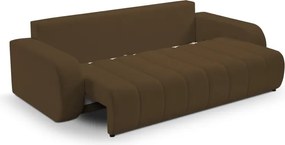 Sofa BALOO z funkcja spania i pojemnikiem BRĄZOWY LAMBI 04