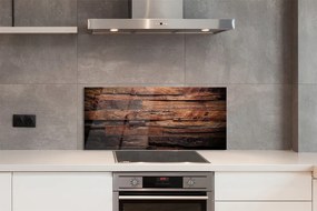 Panel szklany do Kuchni Słoje i Struktura Drewna