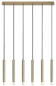 Rabalux 72363 - Żyrandol na lince RAMIRA 6xG9/5W/230V złoty