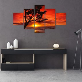 Obraz - Zachód słońca (125x70 cm)