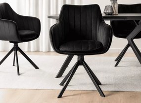 Krzesło obrotowe Bolonia – eleganckie tapicerowane, obrotowe z funkcją powrotu