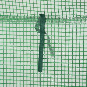 Outsunny szklarnia cieplarnia na pomidory, szklarnia ogrodowa, skrzynia z drzwiami zwijanymi stalowa zielona 100x50x150cm