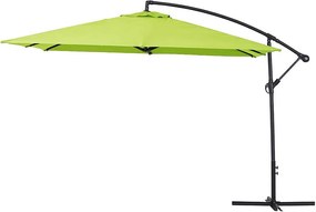 Parasol ogrodowy "Ilios 3" z boczną nogą - Aluminium - Kwadratowy - 3 x3 m - Zielony