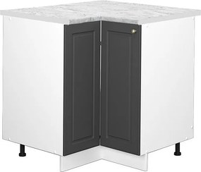 Szafka narożna antracytowo-złoty 80.5x60x82 fame-line