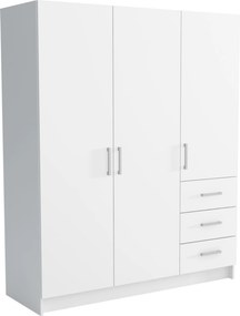 Szafa PINELLO - Biały / 3 szuflady / 144 cm