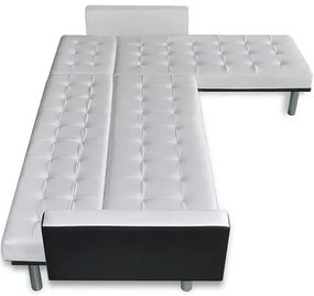 Rozkładany biały narożnik - Iwez 5Q