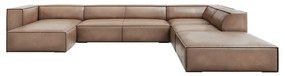Jasnobrązowy skórzany narożnik (prawostronny) Madame – Windsor &amp; Co Sofas