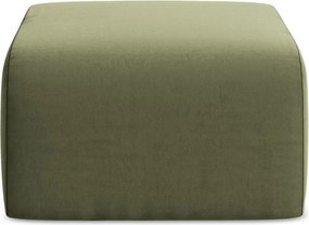 Zielony aksamitny podnóżek Lani – Makamii