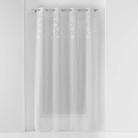 Firanka na przelotkach z haftem YAELLE, 135 x 280 cm
