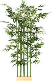 HOMCOM Sztuczny bambus 180 cm roślina dekoracyjna realistyczny wygląd łatwa pielęgnacja do domu zielony | Aosom PL