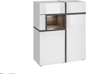 Witryna niska CROSS biała