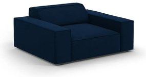 Ciemnoniebieski aksamitny fotel Jodie – Micadoni Home