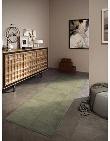 Zielony wełniany chodnik tkany ręcznie 80x250 cm Charlotte – Villeroy&amp;Boch