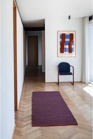 Bordowy chodnik z juty 80x245 cm Notes – Mette Ditmer Denmark