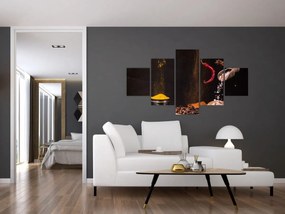 Obraz - Przyprawy w ruchu (125x70 cm)