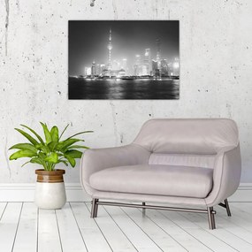 Obraz na szkle - nowoczesne drapacze chmur (70x50 cm)