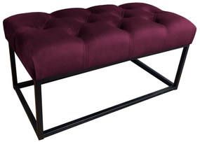 Ławka CHESTERFIELD LOFT MG02 pufa podnóżek metal