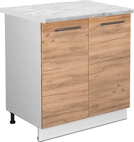 Szafka pod zlew złoty dąb energetyczny 80x60x82 fame-line