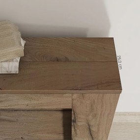 CLARA - Smukły rozkładany stół konsolowy z dębu od 25 cm do 2 metrów - zintegrowane przedłużenia - do 8 osób - darmowa dostawa